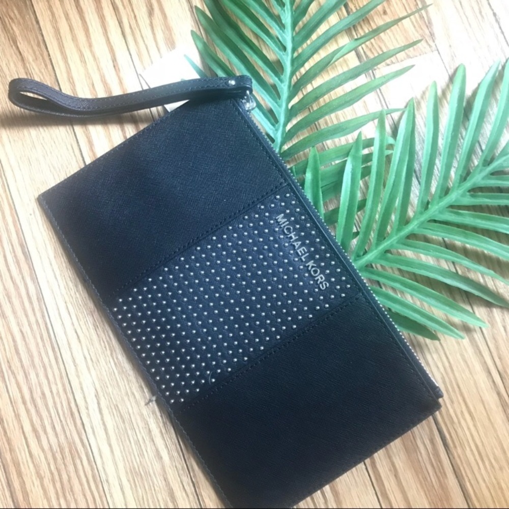 MICHAEL KHORS | Micro Stud | Leather Wristlet